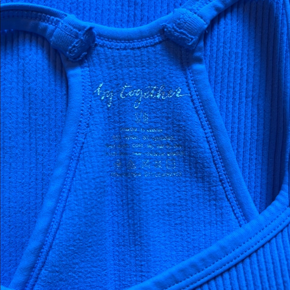 By Together Periwinkle Ribbed Tank - Picture 3 of 3